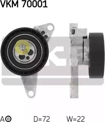 SKF VKM 70001 - Rola intinzator,curea distributie aaoparts.ro