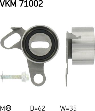 SKF VKM 71002 - Rola intinzator,curea distributie aaoparts.ro