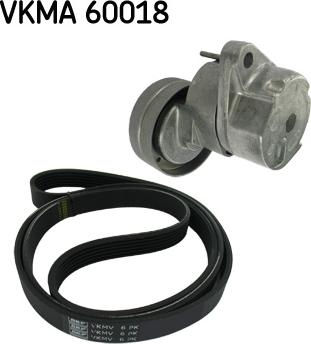 SKF VKMA 60018 - Set curea transmisie cu caneluri aaoparts.ro