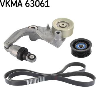 SKF VKMA 63061 - Set curea transmisie cu caneluri aaoparts.ro