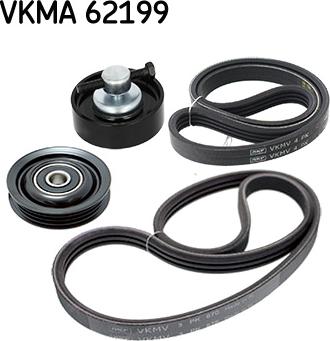 SKF VKMA 62199 - Set curea transmisie cu caneluri aaoparts.ro