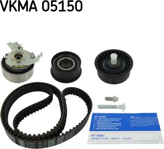 SKF VKMA 05150 - Set curea de distributie aaoparts.ro