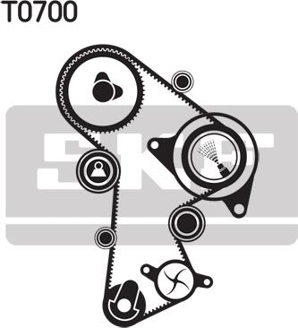 SKF VKMA 01148 - Set curea de distributie aaoparts.ro