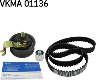 SKF VKMA 01136 - Set curea de distributie aaoparts.ro