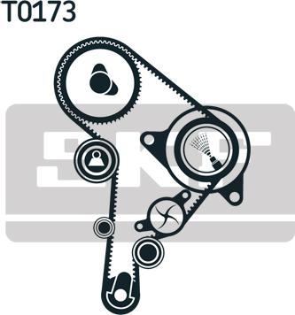 SKF VKMA 01244 - Set curea de distributie aaoparts.ro