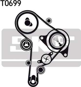 SKF VKMA 01251 - Set curea de distributie aaoparts.ro