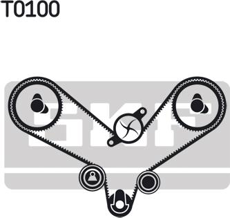 SKF VKMA 01201 - Set curea de distributie aaoparts.ro