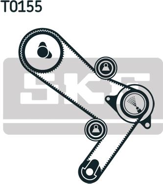 SKF VKMA 02386 - Set curea de distributie aaoparts.ro