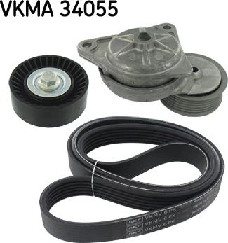 SKF VKMA 34055 - Set curea transmisie cu caneluri aaoparts.ro