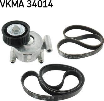 SKF VKMA 34014 - Set curea transmisie cu caneluri aaoparts.ro