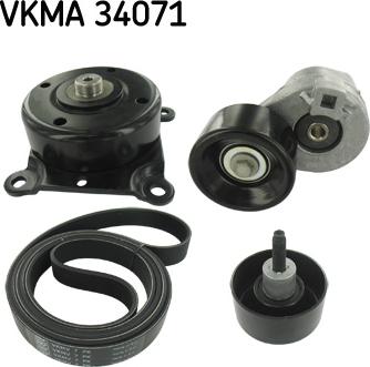 SKF VKMA 34071 - Set curea transmisie cu caneluri aaoparts.ro