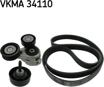 SKF VKMA 34110 - Set curea transmisie cu caneluri aaoparts.ro