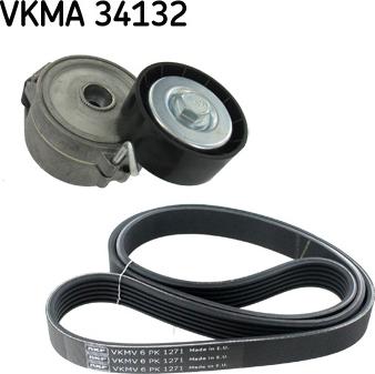 SKF VKMA 34132 - Set curea transmisie cu caneluri aaoparts.ro