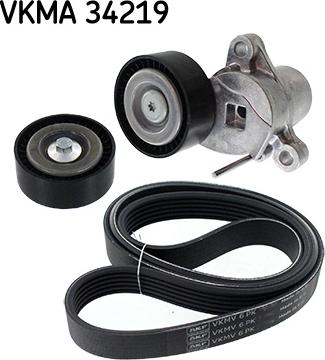 SKF VKMA 34219 - Set curea transmisie cu caneluri aaoparts.ro