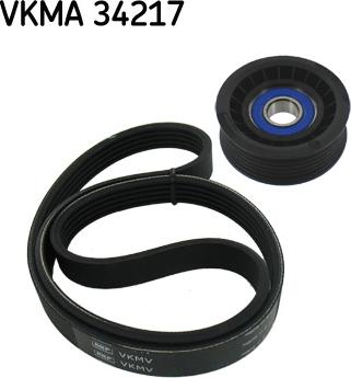 SKF VKMA 34217 - Set curea transmisie cu caneluri aaoparts.ro
