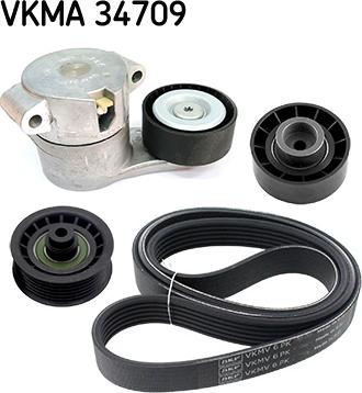 SKF VKMA 34709 - Set curea transmisie cu caneluri aaoparts.ro