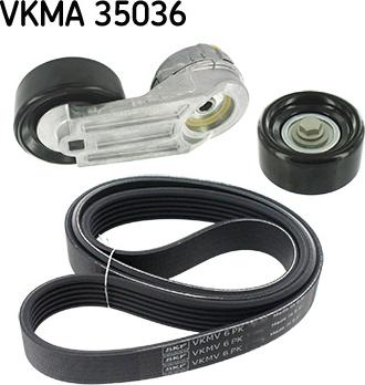 SKF VKMA 35036 - Set curea transmisie cu caneluri aaoparts.ro