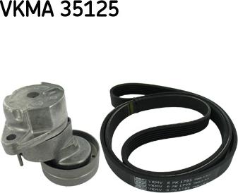 SKF VKMA 35125 - Set curea transmisie cu caneluri aaoparts.ro