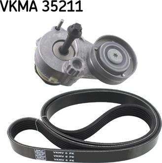 SKF VKMA 35211 - Set curea transmisie cu caneluri aaoparts.ro