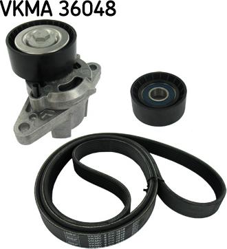 SKF VKMA 36048 - Set curea transmisie cu caneluri aaoparts.ro