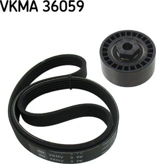 SKF VKMA 36059 - Set curea transmisie cu caneluri aaoparts.ro