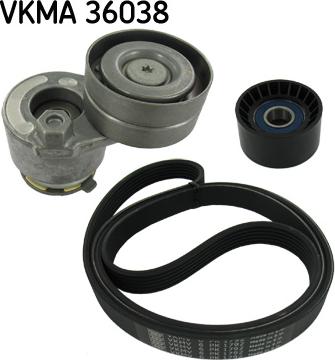 SKF VKMA 36038 - Set curea transmisie cu caneluri aaoparts.ro