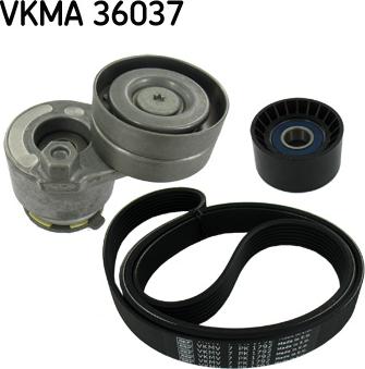 SKF VKMA 36037 - Set curea transmisie cu caneluri aaoparts.ro