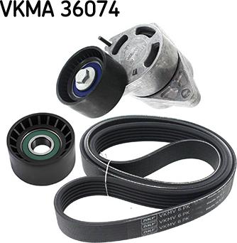 SKF VKMA 36074 - Set curea transmisie cu caneluri aaoparts.ro