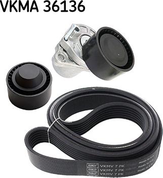 SKF VKMA 36136 - Set curea transmisie cu caneluri aaoparts.ro