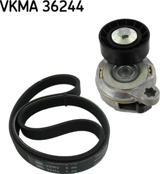 SKF VKMA 36244 - Set curea transmisie cu caneluri aaoparts.ro