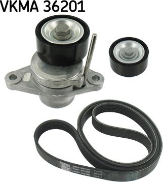 SKF VKMA 36201 - Set curea transmisie cu caneluri aaoparts.ro