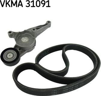 SKF VKMA 31091 - Set curea transmisie cu caneluri aaoparts.ro