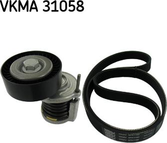 SKF VKMA 31058 - Set curea transmisie cu caneluri aaoparts.ro