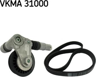 SKF VKMA 31000 - Set curea transmisie cu caneluri aaoparts.ro