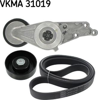SKF VKMA 31019 - Set curea transmisie cu caneluri aaoparts.ro