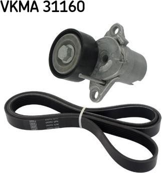 SKF VKMA 31160 - Set curea transmisie cu caneluri aaoparts.ro