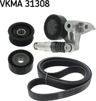 SKF VKMA 31308 - Set curea transmisie cu caneluri aaoparts.ro