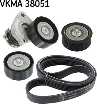 SKF VKMA 38051 - Set curea transmisie cu caneluri aaoparts.ro