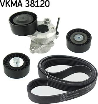 SKF VKMA 38120 - Set curea transmisie cu caneluri aaoparts.ro