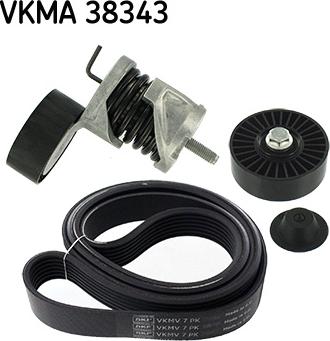 SKF VKMA 38343 - Set curea transmisie cu caneluri aaoparts.ro