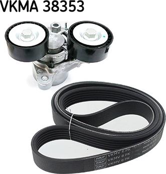 SKF VKMA 38353 - Set curea transmisie cu caneluri aaoparts.ro