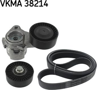 SKF VKMA 38214 - Set curea transmisie cu caneluri aaoparts.ro