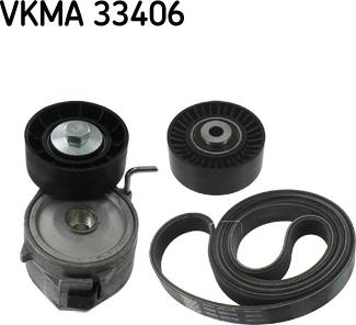 SKF VKMA 33406 - Set curea transmisie cu caneluri aaoparts.ro