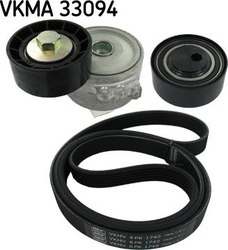 SKF VKMA 33094 - Set curea transmisie cu caneluri aaoparts.ro