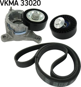 SKF VKMA 33020 - Set curea transmisie cu caneluri aaoparts.ro