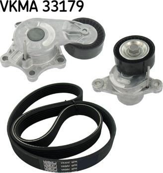 SKF VKMA 33179 - Set curea transmisie cu caneluri aaoparts.ro