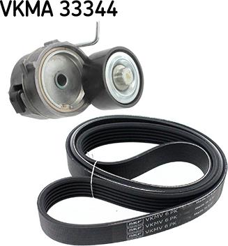 SKF VKMA 33344 - Set curea transmisie cu caneluri aaoparts.ro