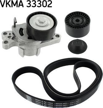 SKF VKMA 33302 - Set curea transmisie cu caneluri aaoparts.ro