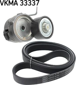 SKF VKMA 33337 - Set curea transmisie cu caneluri aaoparts.ro