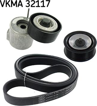 SKF VKMA 32117 - Set curea transmisie cu caneluri aaoparts.ro